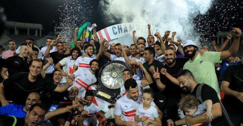 احتفال الزمالك بالدوري