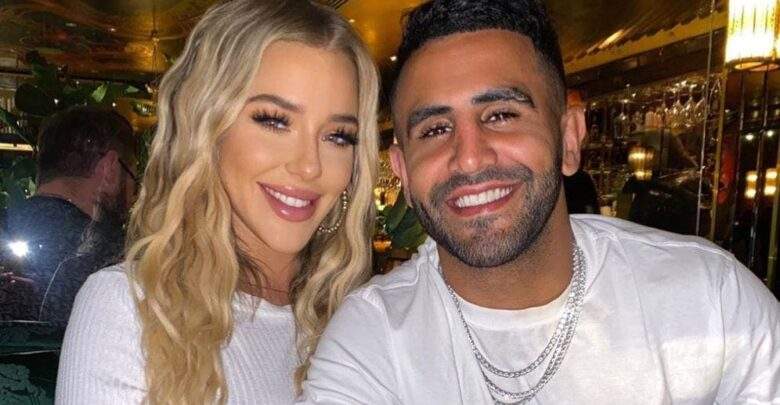 رياض محرز وزوجته