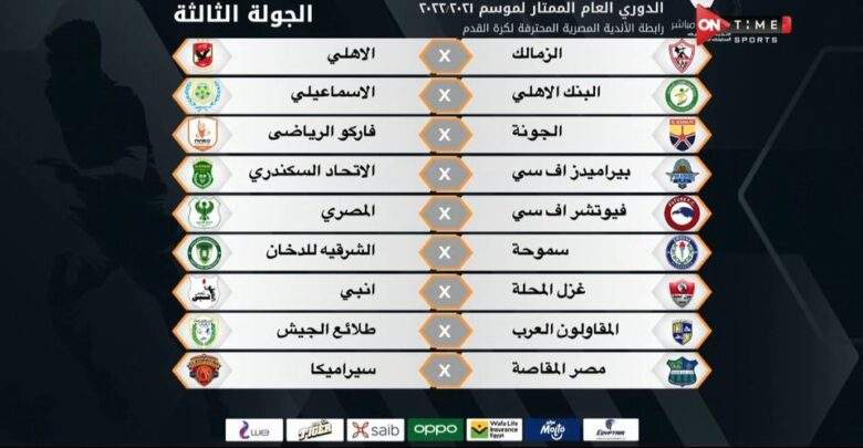 قرعة الدوري المصري