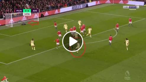 هدف ارسنال في اليونايتد