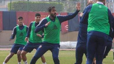 كهربا في مران الأهلي اليوم