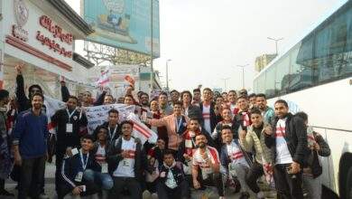 توافد جماهير الزمالك علي الحافلات