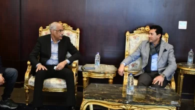 كواليس اجتماع وزير الشباب والرياضه بجمال علام