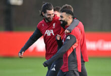 محمد صلاح في تدريبات ليفربول