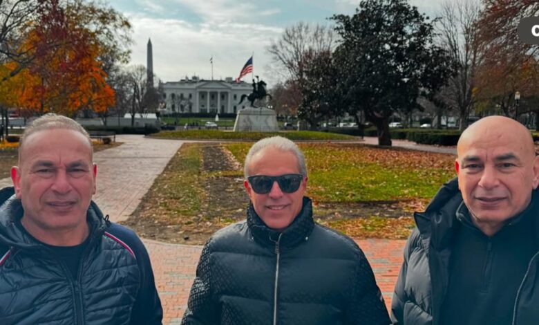 حسام وإبراهيم حسن يظهران أمام البيت الأبيض