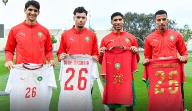 الاتحاد المغربى يكشف عن قميص أسود الأطلسى في كأس العالم 2026