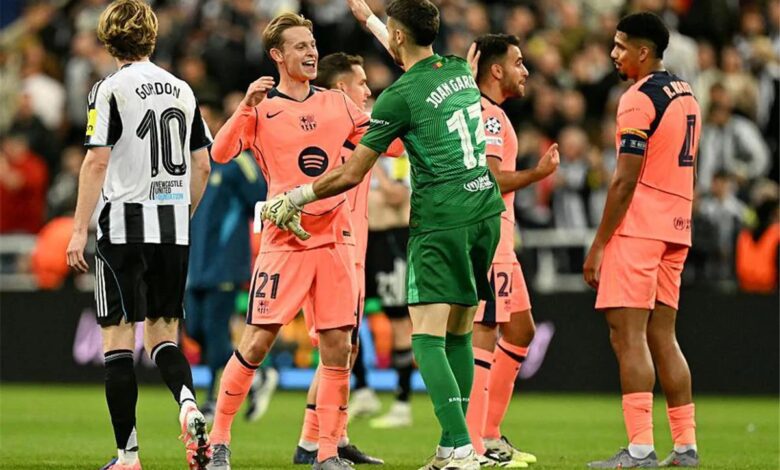 مباراة برشلونة ونيوكاسل يونايتد