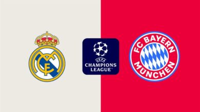 القنوات الناقلة لمباراة ريال مدريد وبايرن ميونخ