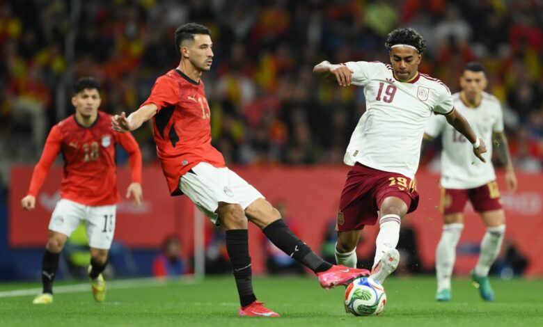 مباراة مصر وإسبانيا