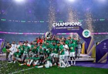 تتويج الأهلي السعودي