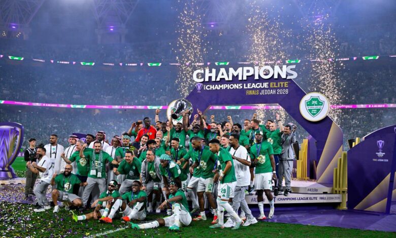 تتويج الأهلي السعودي