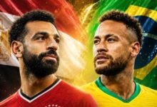 مباراة مصر والبرازيل