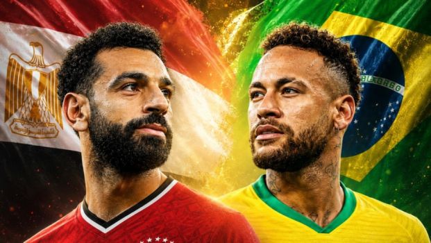 مباراة مصر والبرازيل