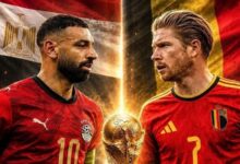 مباراة مصر وبلجيكا