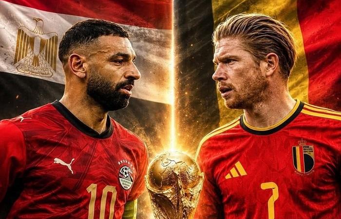 مباراة مصر وبلجيكا