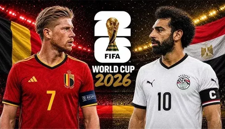 مباراة مصر وبلجيكا