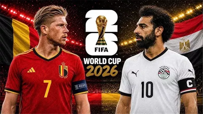 مباراة مصر وبلجيكا