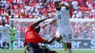 نتيجة مباراة مصر وبلجيكا