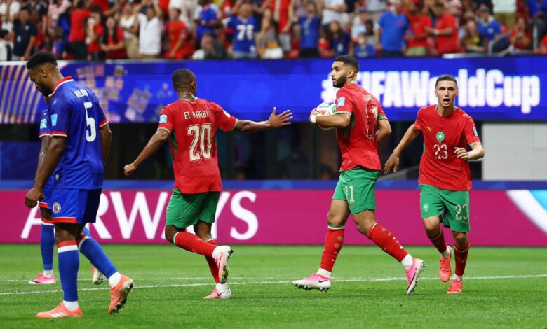 أهداف مباراة المغرب وهايتي