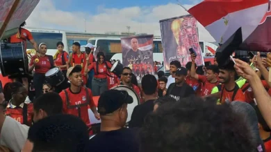 استقبال منتخب مصر